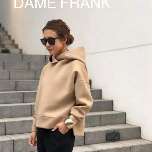 DAME FRANK ボンディングフーディー　ベージュ