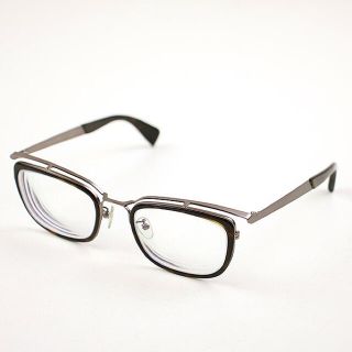 ヨウジヤマモト(Yohji Yamamoto)のヨウジヤマモト メガネ Yohji Yamamoto 眼鏡 ブラウン フランス製(サングラス/メガネ)