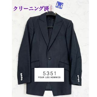 ゴーサンゴーイチプールオム(5351 POUR LES HOMMES)の美品　高級ロイヤル　クリーニング済　5351プールオム　ジャケット　光沢感有り(テーラードジャケット)