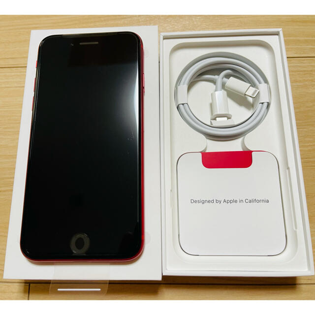 iPhone SE 64GB 第２世代 SIMロック解除 フリー レッド 赤 1