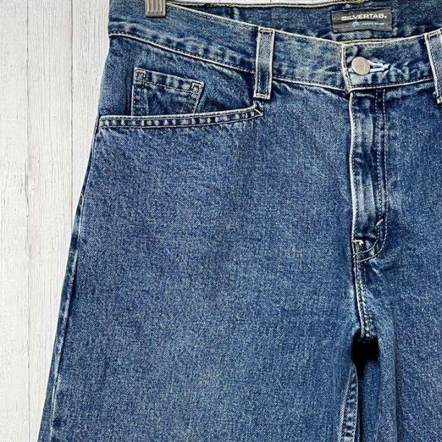 Levi's(リーバイス)のリーバイス　シルバータブ　メキシコ製　デニム　バギーパンツ　ルーズ　レア　9M メンズのパンツ(デニム/ジーンズ)の商品写真