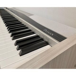 カシオ(CASIO)のカシオ　電子ピアノ　PX100 AW(電子ピアノ)