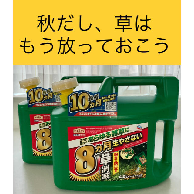 アースガーデン 8ヵ月生やさない 除草剤 草消滅 4.5L×2個 60坪分