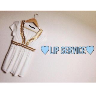 リップサービス(LIP SERVICE)のLIPSERVICE☆ビジューミニワンピ(ミニワンピース)