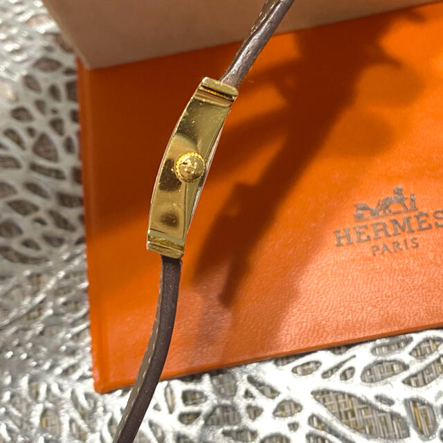 Hermes(エルメス)の替えベルトセット★Hウォッチ　PM  HERMES ゴールド　エトゥープ レディースのファッション小物(腕時計)の商品写真