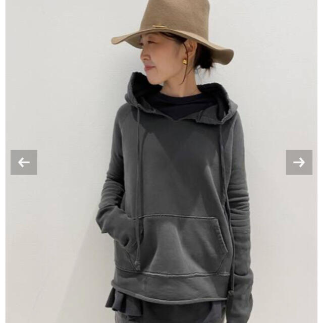 L'Appartement DEUXIEME CLASSE(アパルトモンドゥーズィエムクラス)のNILI LOTAN/ニリ ロータンSWEAT HOODIEグレー38 レディースのトップス(パーカー)の商品写真