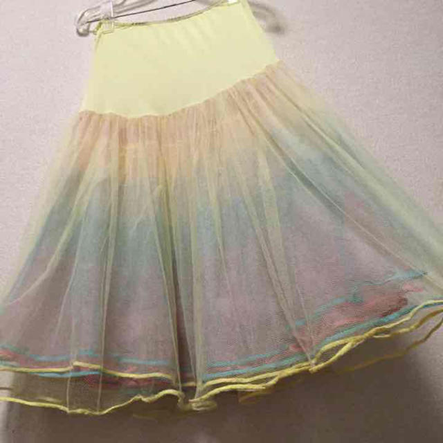 ヴィンテージ カラフル パニエ レディースのスカート(ひざ丈スカート)の商品写真