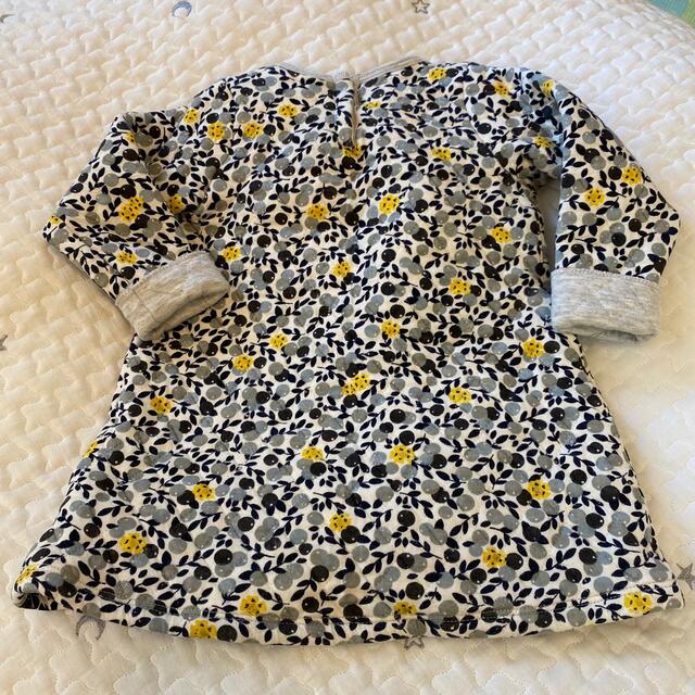 PETIT BATEAU(プチバトー)のPETIT BATEAU 木の実柄ワンピース 24m キッズ/ベビー/マタニティのベビー服(~85cm)(ワンピース)の商品写真