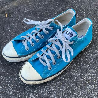 コンバース(CONVERSE)のconverse コンバース　90s all star 水色(スニーカー)