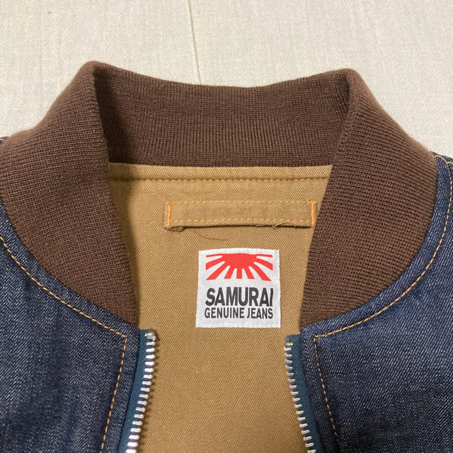 SAMURAI JEANS - サムライジーンズ MA-1 ブルゾン デニムジャケット L2