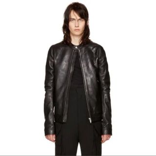 リックオウエンス(Rick Owens)のRick Owens Intarsia Lambskin Jacket(レザージャケット)