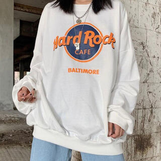 カーハート(carhartt)のhard Rock cafe スウェット カレッジロゴ(トレーナー/スウェット)