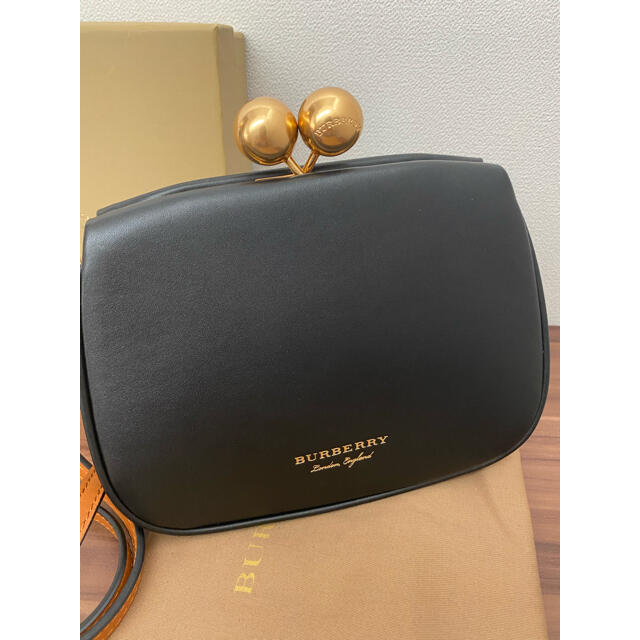 限定特価】 - BURBERRY バーバリー フレーム ショルダーバッグ がま口 限定特価】 - BURBERRY バーバリー フレーム ショルダーバッグ がま口