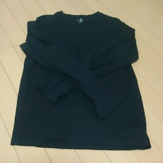 ギャップ(GAP)のギャップシンプル黒のトップス(Tシャツ/カットソー(七分/長袖))
