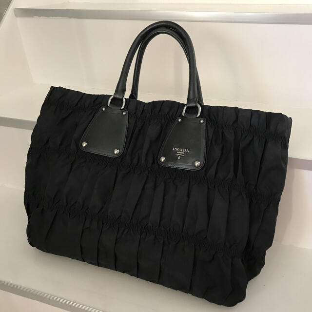 PRADA プラダ ギャザー トートバッグ ナイロン | labiela.com