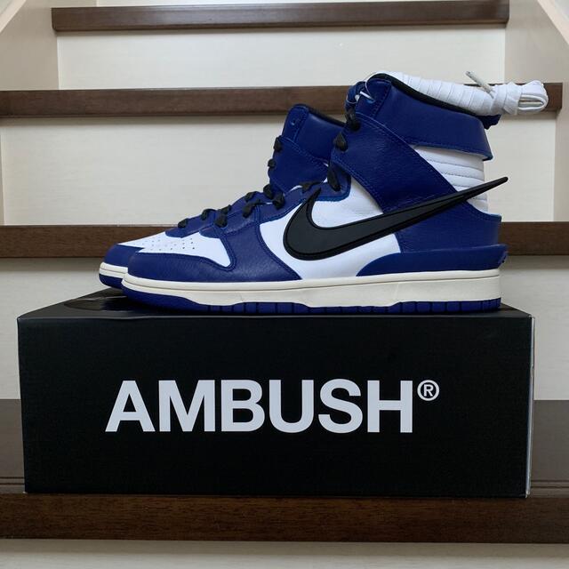 NIKE DUNK HI / AMBUSH “DEEP ROYAL”靴/シューズ