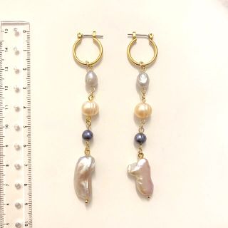 ハニーミーハニー(Honey mi Honey)のHONEY MI HONEY 淡水パール ロングピアス(ピアス)