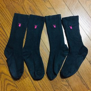 プレイボーイ(PLAYBOY)の【使用済】プレイボーイ ソックス 靴下 二足(ソックス)