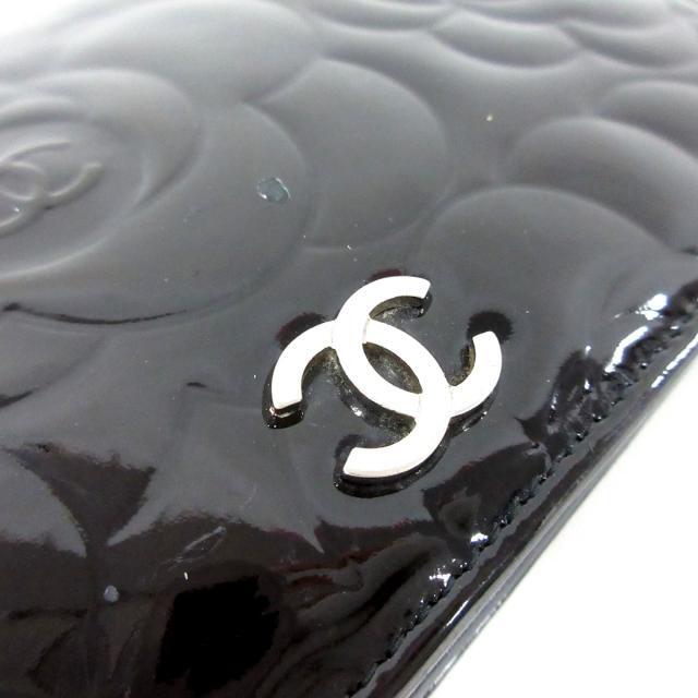 CHANEL(シャネル)のCHANEL(シャネル) 長財布 カメリア 黒 レディースのファッション小物(財布)の商品写真