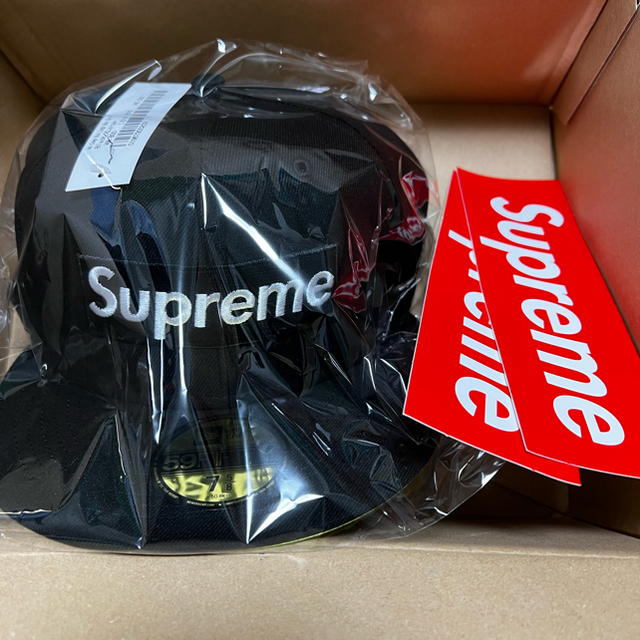 ②【7-5/8】Supreme no camp box logo new era