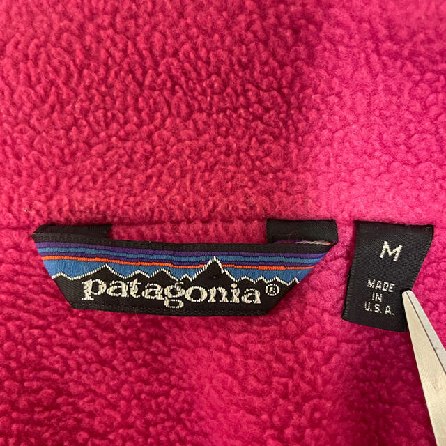 ナイロンジャケット80’s パタゴニア　シェルドシンチラ　グリーン×ピンク　美品