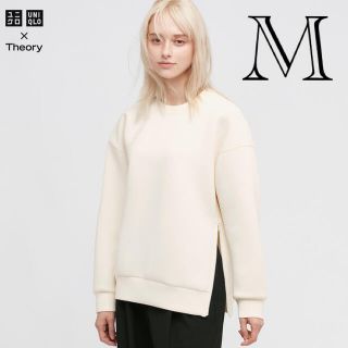 ユニクロ(UNIQLO)の新品！UNIQLO×theoryコラボスウェットMサイズ(トレーナー/スウェット)