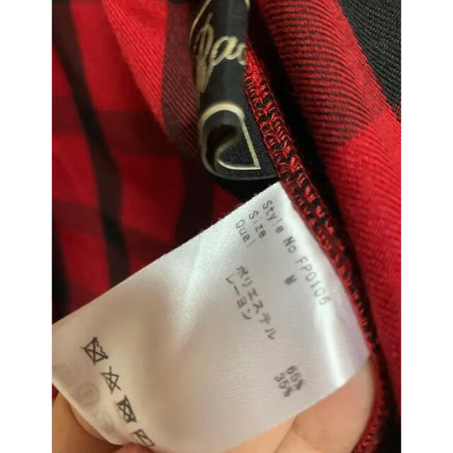 Rady バックロゴチェックシャツ M