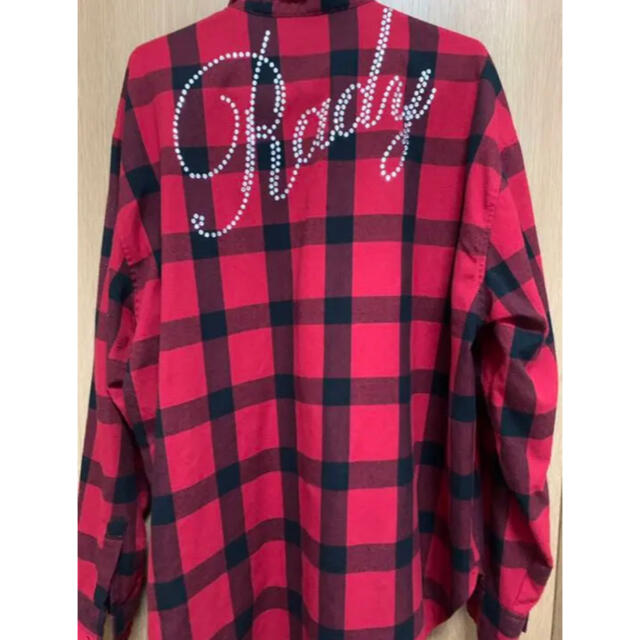 Rady バックロゴチェックシャツ M