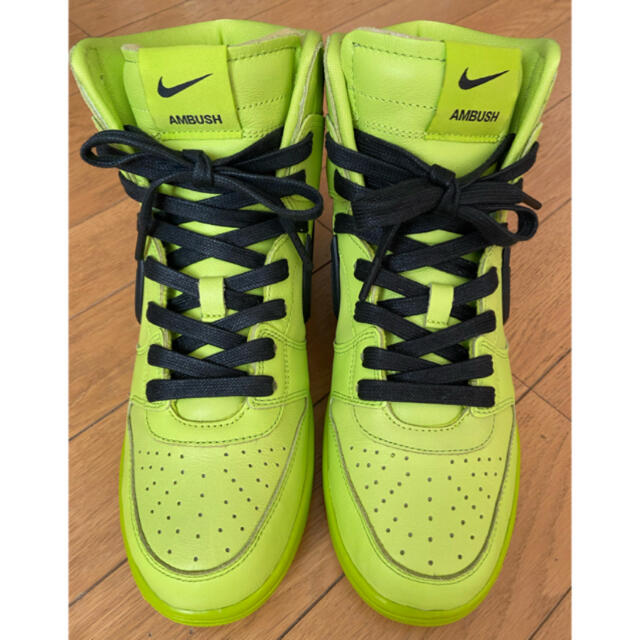 定価以下！AMBUSH NIKE DUNK HIGH FLASH LIME