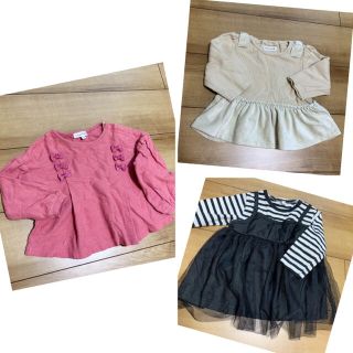 サンカンシオン(3can4on)の秋冬子供服　女の子　まとめ売り(Tシャツ/カットソー)