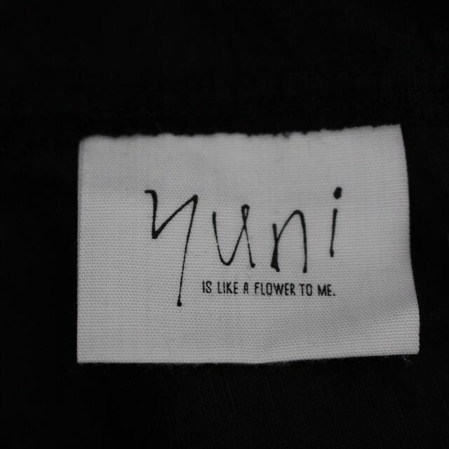 ユニ  yuni ワンピース ロング 半袖 リネン混 F 黒 ブラック /NM 2
