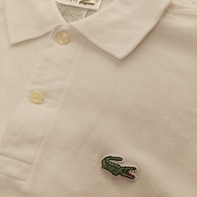 【未使用】CHEMISE LACOSTE ラコステ 白 フランス製 メンズ3 4