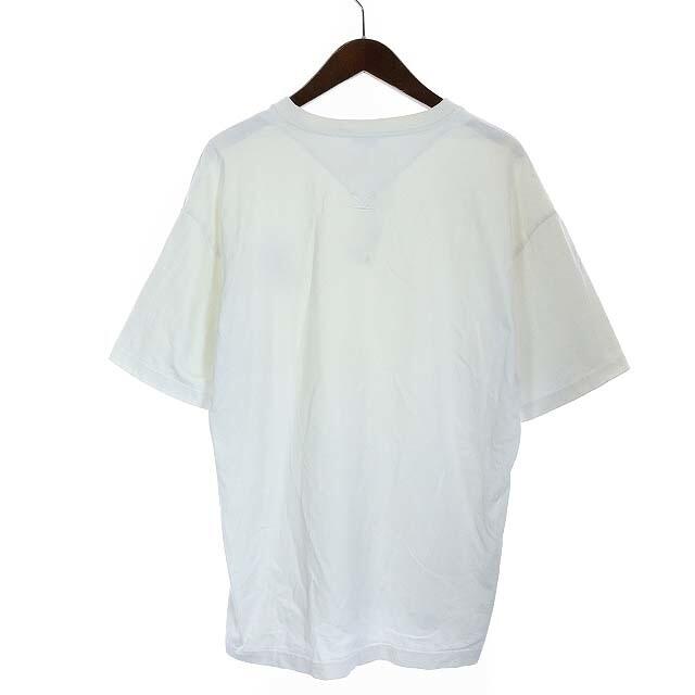 KENZO(ケンゾー)のケンゾー Tシャツ カットソー Uネック コットン バラ 薔薇 半袖 XL 白 メンズのトップス(Tシャツ/カットソー(半袖/袖なし))の商品写真