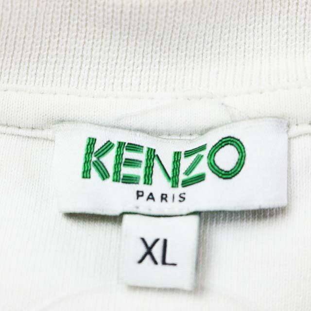 KENZO(ケンゾー)のケンゾー Tシャツ カットソー Uネック コットン バラ 薔薇 半袖 XL 白 メンズのトップス(Tシャツ/カットソー(半袖/袖なし))の商品写真