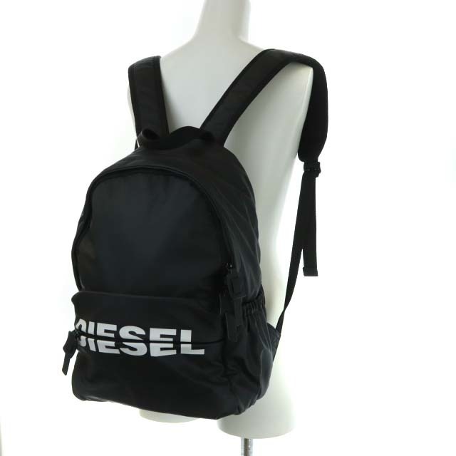 DIESEL(ディーゼル)のディーゼル DIESEL リュックサック デイパック ロゴ プリント 黒 レディースのバッグ(リュック/バックパック)の商品写真