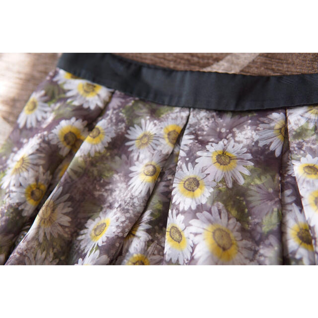 Apuweiser-riche(アプワイザーリッシェ)の重ねレースのフレアスカート  レディースのスカート(ひざ丈スカート)の商品写真