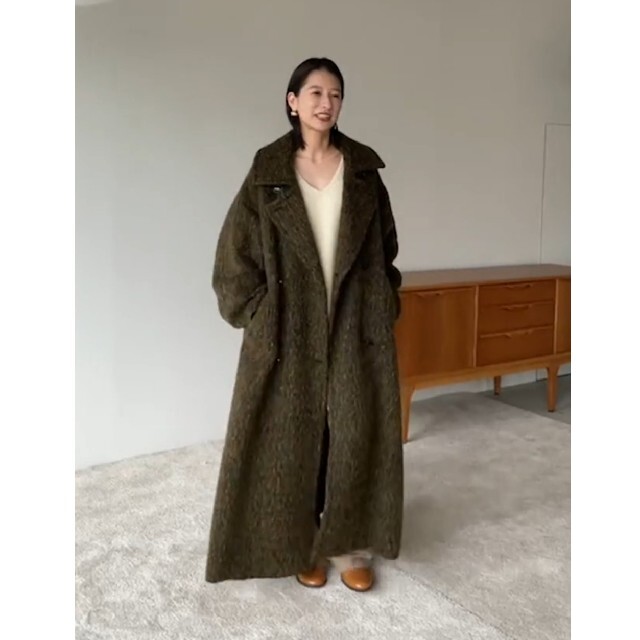 クーポンで定価以下★CLANE MIX SHAGGY LADY COAT レディースのジャケット/アウター(ロングコート)の商品写真