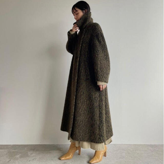 クーポンで定価以下★CLANE MIX SHAGGY LADY COAT レディースのジャケット/アウター(ロングコート)の商品写真