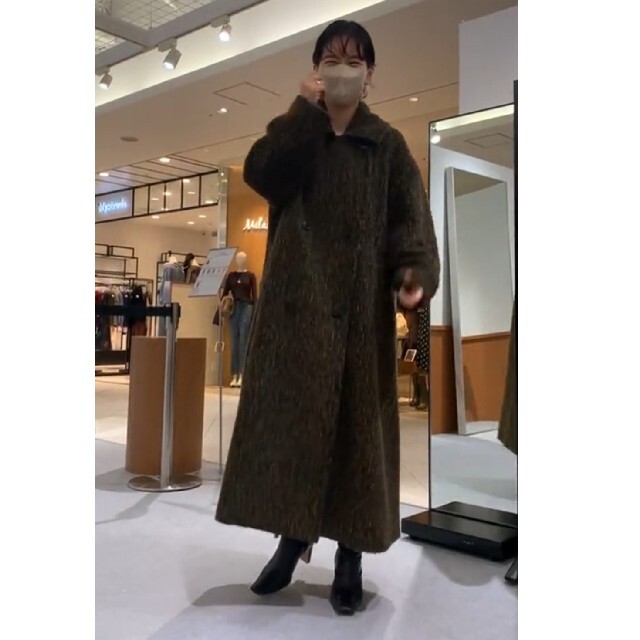 クーポンで定価以下★CLANE MIX SHAGGY LADY COAT レディースのジャケット/アウター(ロングコート)の商品写真