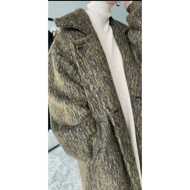 クーポンで定価以下★CLANE MIX SHAGGY LADY COAT レディースのジャケット/アウター(ロングコート)の商品写真