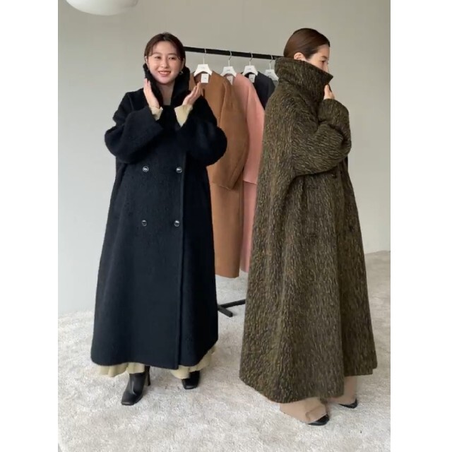 クーポンで定価以下★CLANE MIX SHAGGY LADY COAT レディースのジャケット/アウター(ロングコート)の商品写真