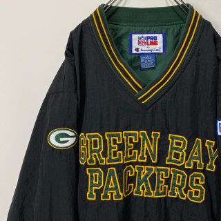 チャンピオン(Champion)のグリーンベイ　パッカーズ　ナイロンプルオーバーGreen Bay Packers(ナイロンジャケット)