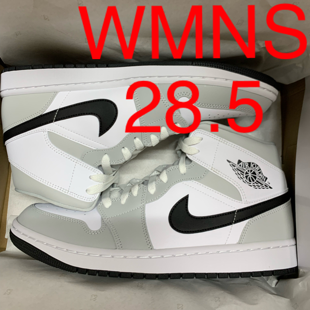 WMNS AIR JORDAN 1 MID GREY FOG 28.5