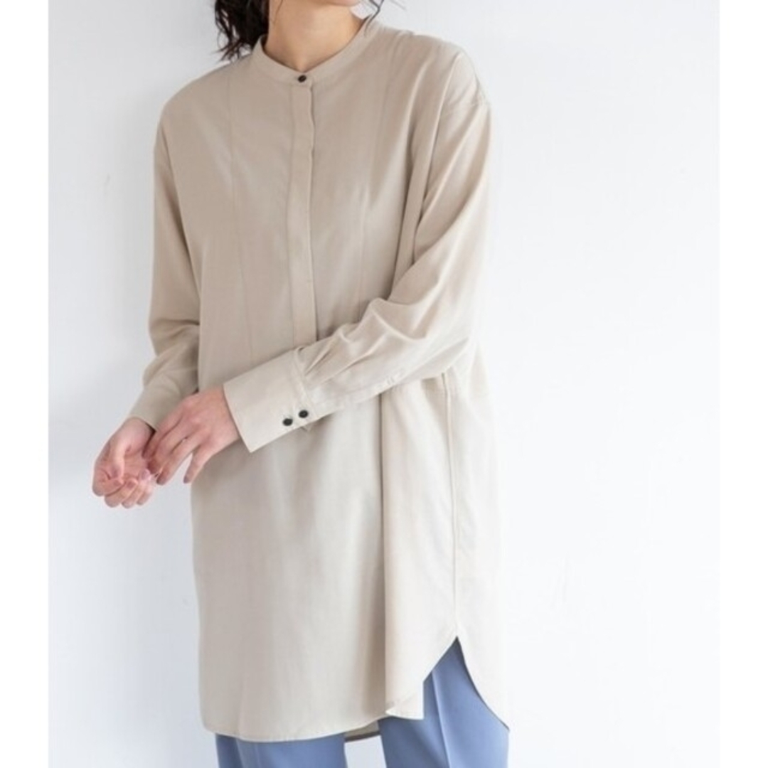 apart by lowrys(アパートバイローリーズ)のグリンフィルロングシャツ✩新品、未使用！ レディースのトップス(シャツ/ブラウス(長袖/七分))の商品写真