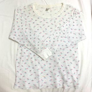 パナマボーイ(PANAMA BOY)のサーマル　チューリップ柄　古着(Tシャツ(長袖/七分))