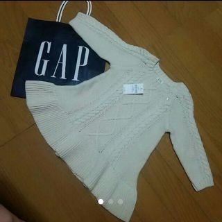 ベビーギャップ(babyGAP)の【新品gap】70cm ケーブルニットワンピース(ワンピース)