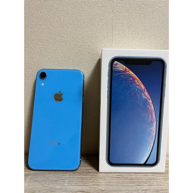 【今週末まで出品】iPhone XR Blue 64GB SIMフリー