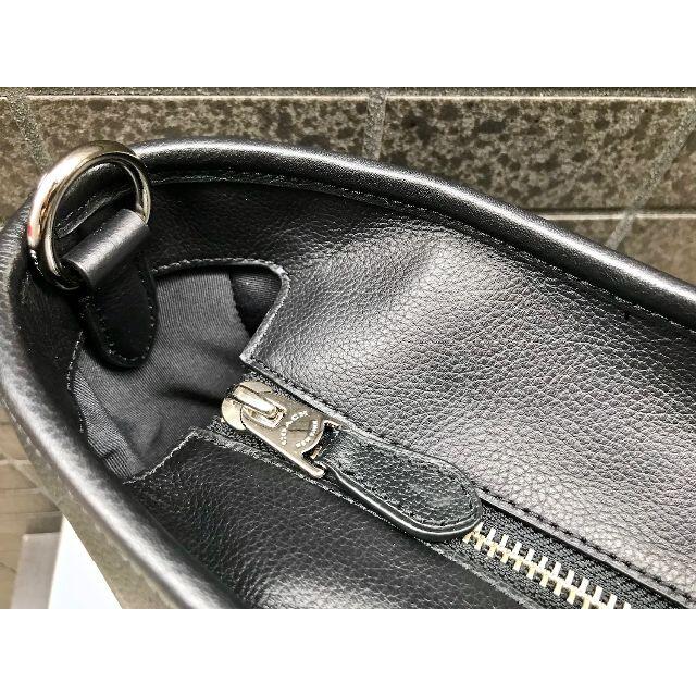 新品 定価約10万円 COACH スムースレザー ビジネストートバッグ 黒 革鞄 5