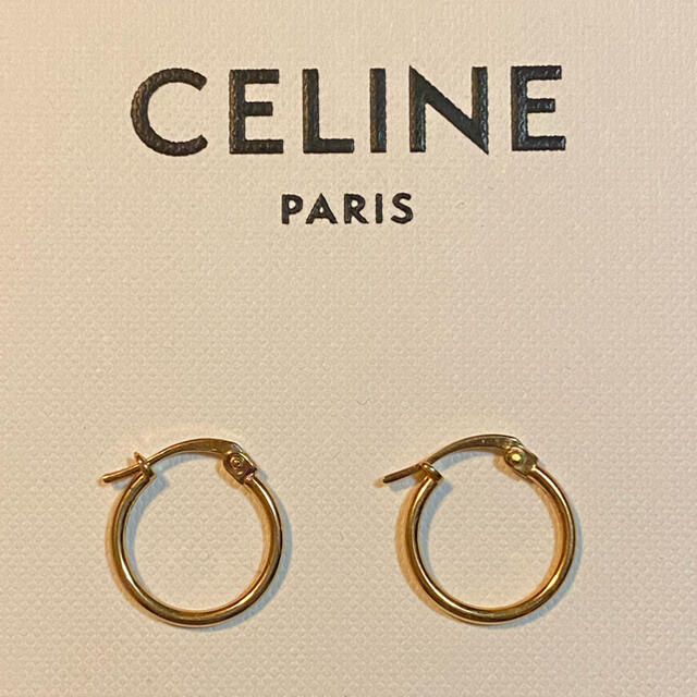 celine(セリーヌ)のCELINE セリーヌ フープ ピアス ゴールド ユニセックス メンズのアクセサリー(ピアス(両耳用))の商品写真