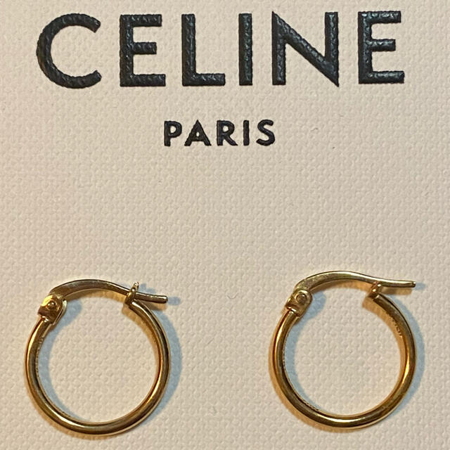 celine(セリーヌ)のCELINE セリーヌ フープ ピアス ゴールド ユニセックス メンズのアクセサリー(ピアス(両耳用))の商品写真